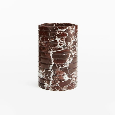 Marble Wine Chiller Bucket, 750ml Wine & Champagne Cooler, Kitchen Ware Storage,Vase,for Party, Kitchen, Bar Cart Decor to Chill & Keep Bottles Cold with Unique Wine