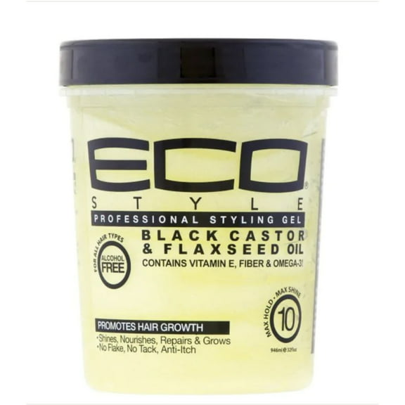Eco Styler Gel Black Castor & Flaxseed 32 oz