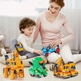 thumbnail image 4 of LNGOOR 1 Pce Jouet de Voiture Transformable pour Jeunes - Modèle Résistant aux Collisions à Inertie avec Action à Rétrofriction Véhicule de Combat 2-en-1 pour Interaction Parent-Jeunes, 4 of 7