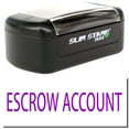 thumbnail image 1 of Slim Pre-Inked Escrow Account Stamp, Slim 1444, Ultra Slim Design, Impression Size 1/2" by 1-3/4", Up to 25,000 Impressions - Purple Ink, 1 of 10