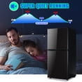 thumbnail image 5 of TACOOL 3.95Cu.Ft Small Refrigerator with Freezer, Mini Fridge with Top Freezer for Apartment, Bedroom, Double Door, Black, 5 of 9