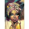 thumbnail image 2 of Eaton, Winnie 13x18 Black Modern Framed Museum Art Print Titled - Headscarf Yellow, 2 of 4