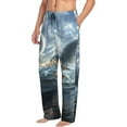 thumbnail image 6 of Sikiie Fantasy Swan Yacht Design Pajama Pants Men, PJ Bottoms, Sleep & Lounge Pants-Small, 6 of 6