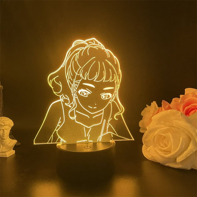 Luz nocturna LED 3D Josees Tigers and Fishs Qiaos Se para niños