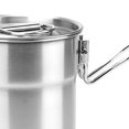 thumbnail image 4 of Taza de Camping con caldera de agua para mochilero, 1L con mango plegable, olla de Camping duradera, taza de acero inoxidable para playa, restaurante, 4 of 8