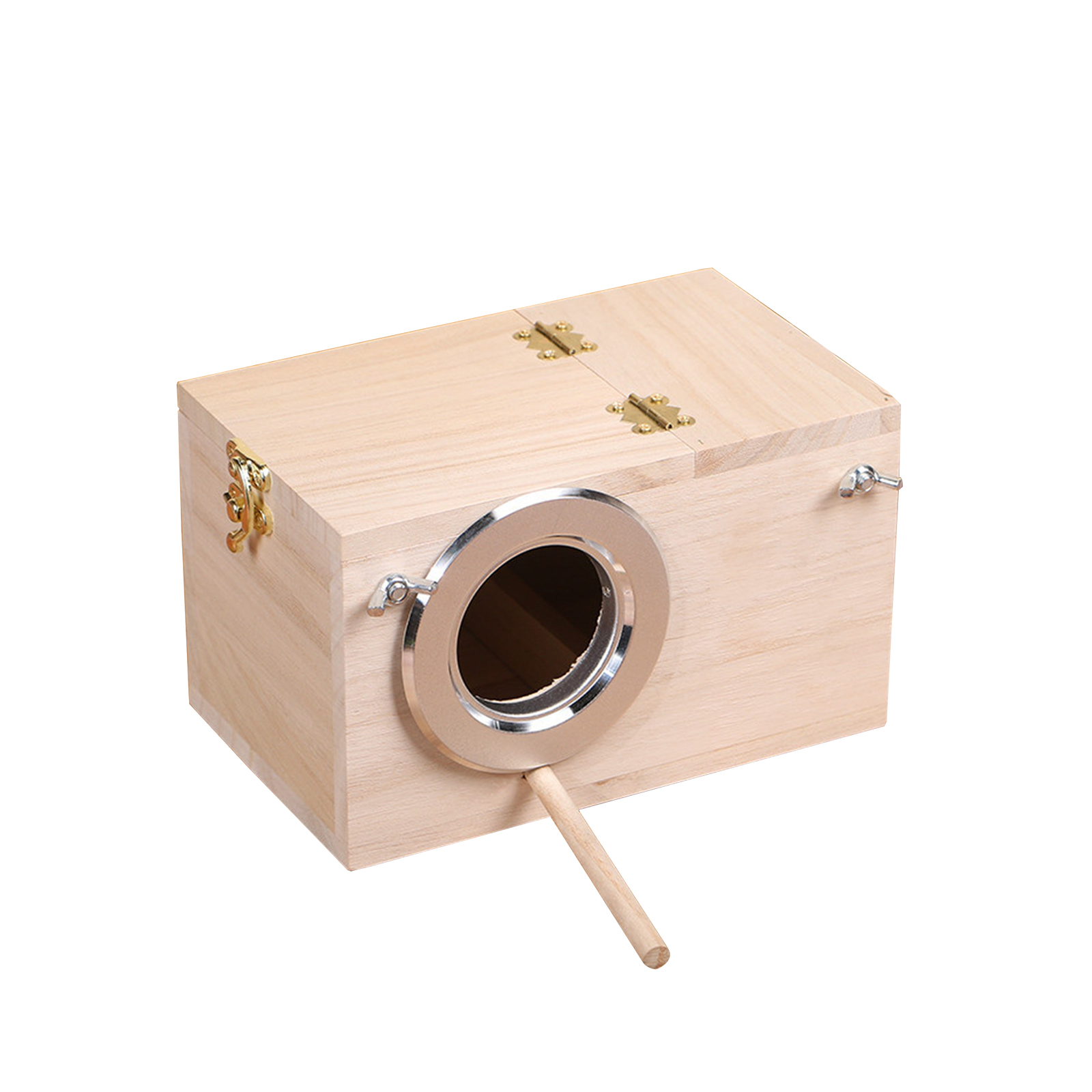 Onever Bird Nest Bird Breeding Box Parakeets Cage Keep Bird Safe Wood