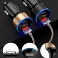 thumbnail image 2 of Inteprter de pantalla de dígitos para teléfono móvil de coche, medidor de voltaje, adaptador de carga USB portátil para accesorios de enchufe Teléfono y Comunicación Negro Plata, 2 of 6