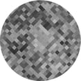 thumbnail image 1 of Ahgly Company Machine Washable Indoor Round Transitional Grey Gray Area Rugs, 4' Round, 1 of 1