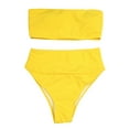 thumbnail image 2 of BONIXOOM Women's new fashion color tube sexy strappy bikini swimsuit, 2 of 4