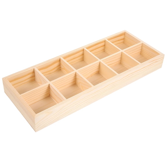 LAMIRO Wooden Tea Bag Storage Box Organizer for Cabinet Food Tray Sugar Packets Accessories Versatile