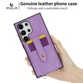 thumbnail image 2 of Wallet Case for Samsung Galaxy S24 Ultra, with Detachable Hand Wrist & Lanyard & Make-up Mirror Stand Feature PU Leather Drop Protection Cards Holder Phone Cover for Samsung Galaxy S24 Ultra,Purple, 2 of 13