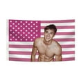 thumbnail image 5 of Jacob Elordi Pink Flag Funny Party Flag Banner Polyester Durable Suitable for Room College Dorm Bedroom Wall Tapestry Decor Indoor and Outdoor, 5 of 5