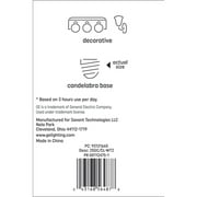 GE Incandescent Light Bulbs, 25 Watt, G16.5 Globe Bulbs, Small Base, 2pk