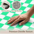 thumbnail image 6 of ODIKA 3'x5' Washable Accent Rug Pet Friendly, Non-Shedding Mat Funky Border Frame Checkered Two Tone Balanced Contrast Layout for Bedside, Nursery Room, 6 of 7