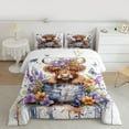 thumbnail image 2 of Castle Fairy Children Teens Boys Girls Farm Animal Cattle Bedding Comforter Set 2pcs,Floral Farmhouse Cow Twin Comforter Sets Microfiber,Western Vintage Aesthetic Breathable Bedding Set, 2 of 8