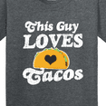 thumbnail image 4 of Inktastic This Guy Loves Tacos Youth T-Shirt, 4 of 5