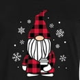 thumbnail image 3 of Instant Message - Buffalo Plaid Gnome Snowflakes - Women's Any Way Dress, 3 of 7