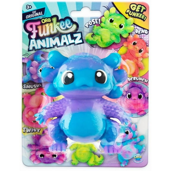 Funkee Axolotl BLUE / PURPLE Stretchy Figure