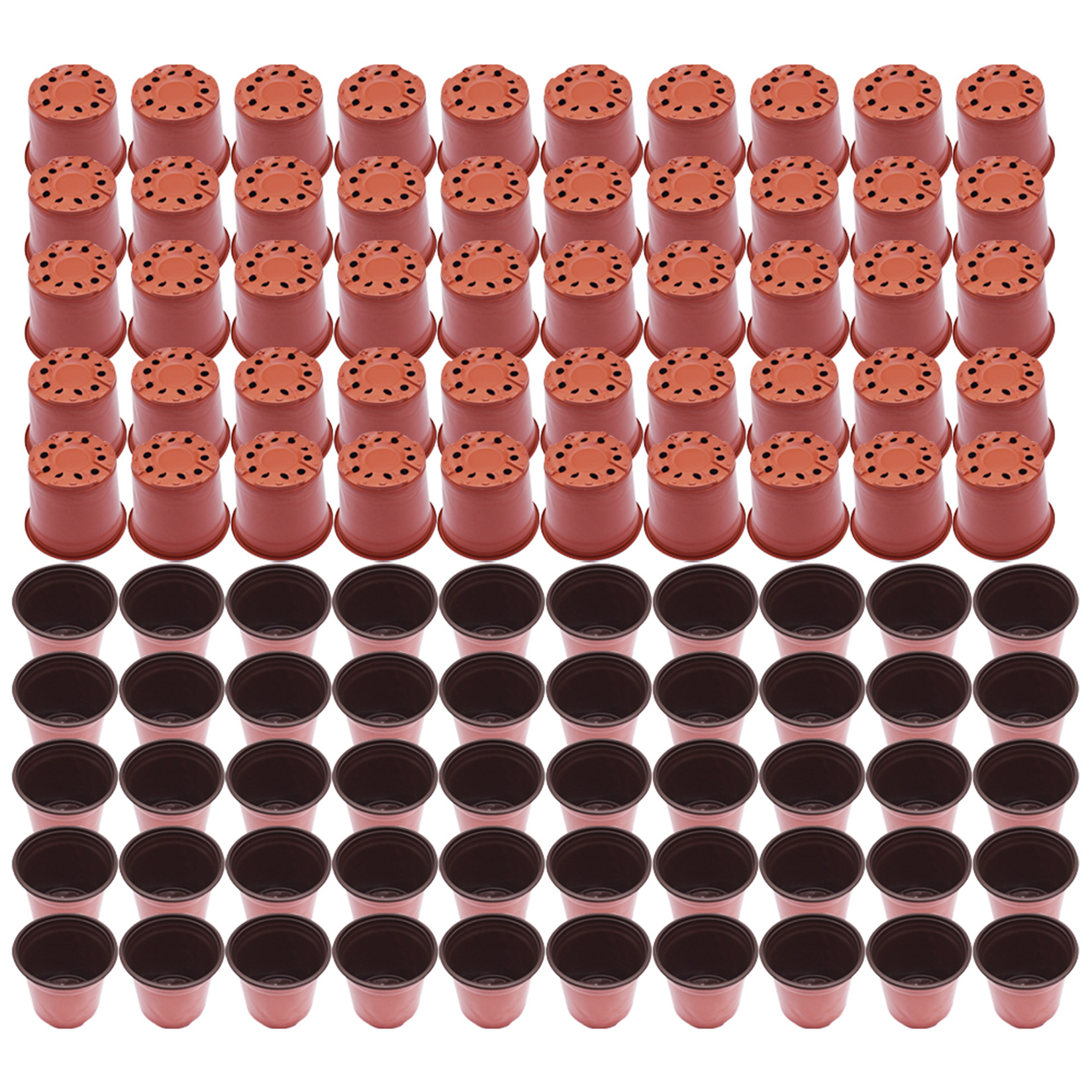 netuera Plastic Plant Flower Pots Nursery Seedlings Pot Plant 100Pcs