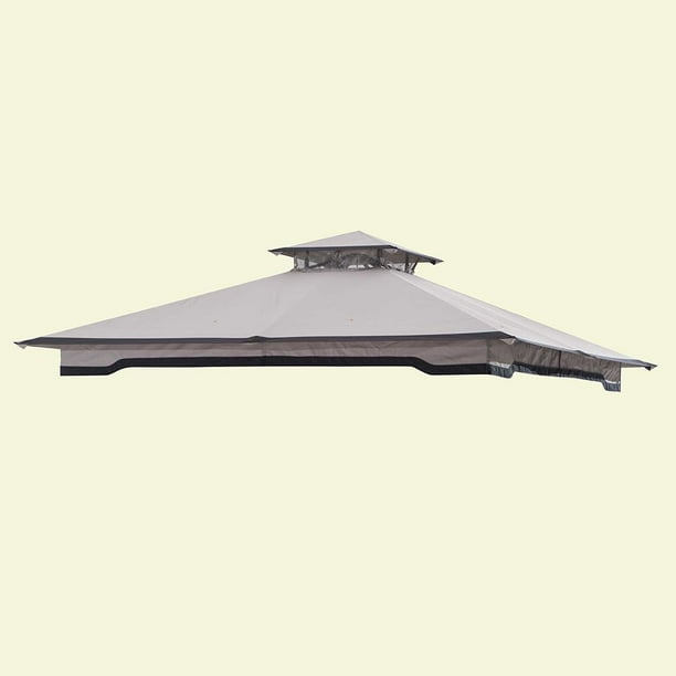 Sunjoy Replacement Canopy for Westerly Gazebo 8x8 Ft Outdoor Shade, Light Gray Sunjoy Replacement Canopy for Westerly Gazebo 8x8 Ft Outdoor Shade, Light Gray