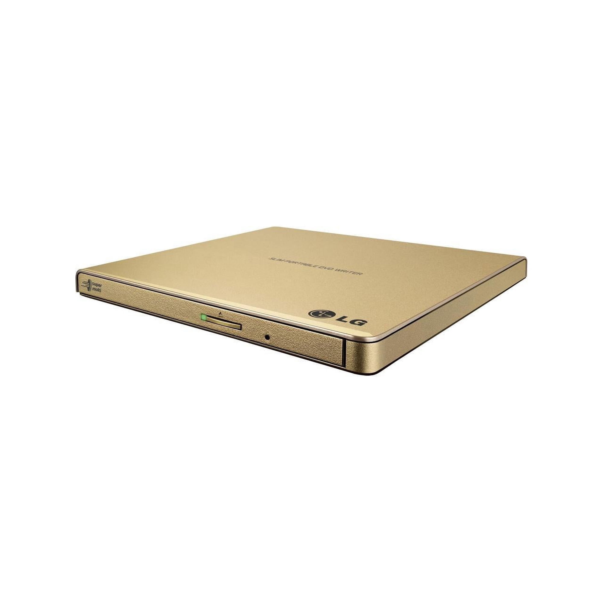 LG External CD / DVD Rewriter With M-Disc Mac & Surface Support (Gold) - Model GP65NG60