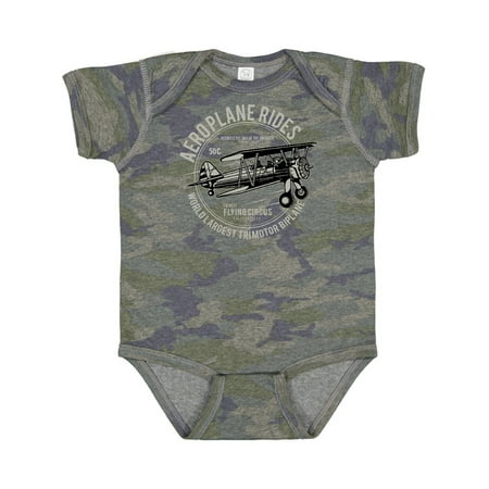 

Inktastic Vintage Aeroplane Rides Gift Baby Boy or Baby Girl Bodysuit