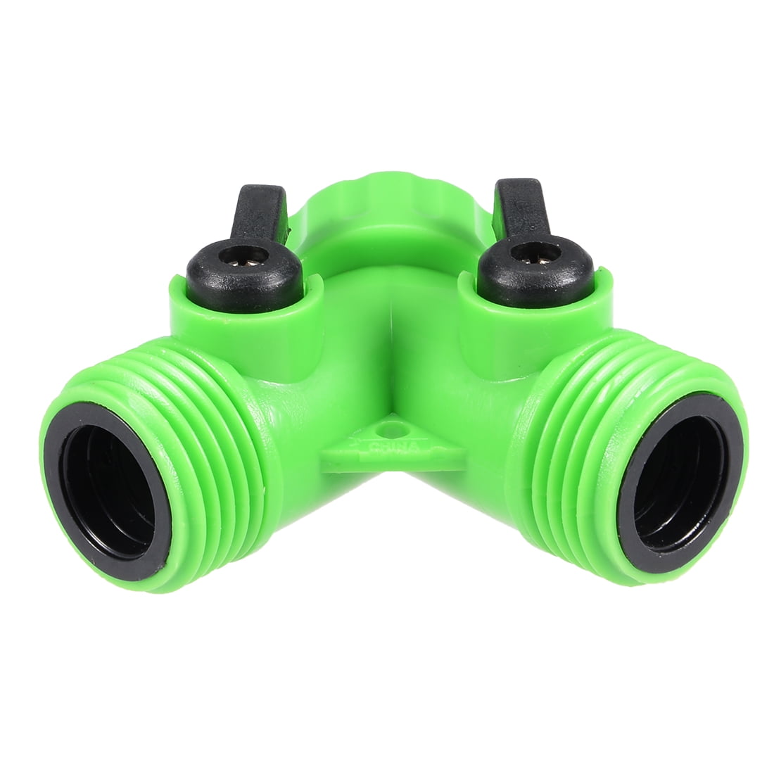 Garden Water Hose Splitter 2 Way Y Connector, Bolted and Threaded, ABS