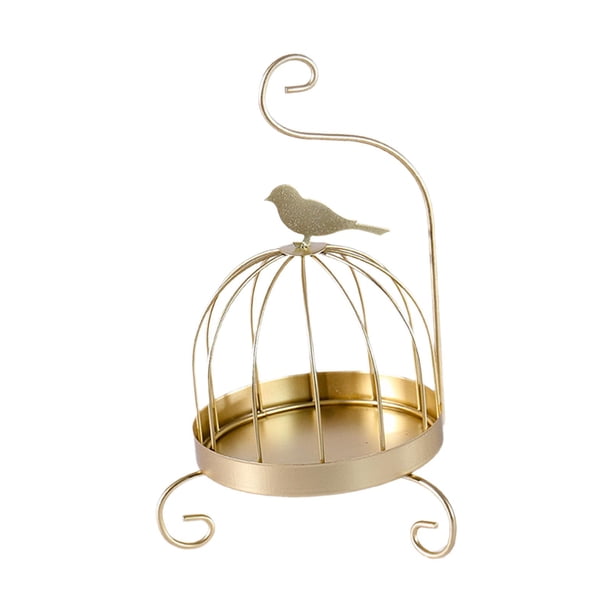 Soporte para quemador de hierro, decoración del hogar, inoxidable, para dormitorio, hotel, dorado, estilo retro. Pájaro retro dorado