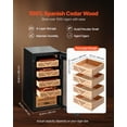 thumbnail image 4 of VEVOR Electric Humidor, 105L, 1000 Counts Electric Cigar Humidor Cabinet with Compressor Cooling, Constant Humidity & Temperature Control, Spanish Cedar Wood Shelves & Drawers, 4 Layers,for Household, 4 of 9