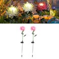thumbnail image 1 of Luz LED Solar De Crisantemo, Lámpara De Jardín De Flores De Simulación Hermosa, Decoración De Patio Al Aire Libre Material: Tela De Seda ABS 2 Uds, 1 of 7
