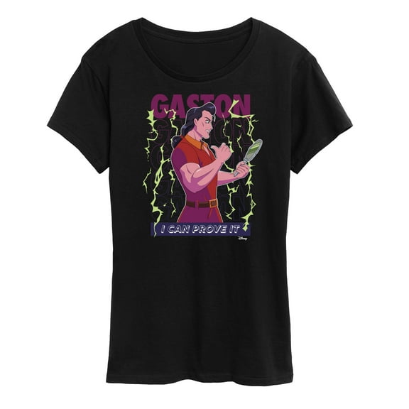 Disney Princess - Belle's Gaston I Can Prove It - Women's Short Sleeve Graphic T-Shirt
