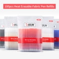 thumbnail image 3 of 100pcs Heat Erasable Fabric Refills High Temperature Disappearing Ink Fabric Markers Marking for Embroidery Cross, 3 of 7