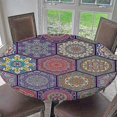 thumbnail image 3 of 2025 Latest Model Elastic Edged Waterproof Backed Fitted Table Cover Tableclothes Style G, 3 of 5