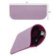 thumbnail image 5 of JAVOedge (5 PACK / 3 PACK) 2 Tone Style Soft Pouch Eyeglass Storage Case w/ Microfiber Eyeglasses Cloth (Mix Colors Set), 5 of 7