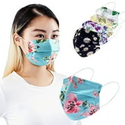 Everydayspecial Disposable Mask 3 Layer Face Mask for Adults 50 pcs (Flower Assorted Print)