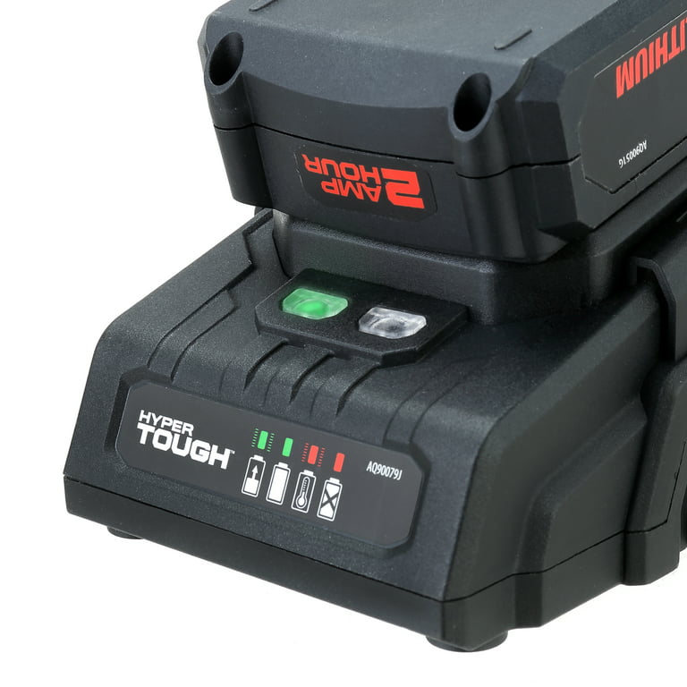 Hyper Tough 20V Lithium-ion Battery Fast Charger for Hyper Tough 20V  Rechargeable Batteries 