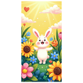 thumbnail image 2 of Easter Spring Backdrop with Floral Birds Bunny Egg Photography Background Banner Party Decoration for Baby Shower Photo Props Event Decor, 2 of 9