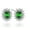 Emerald, variant on New Women's 1.4cm Long 0.5cm Wide Studded Diamond Earrings Great Valentine's Day Gifts