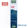 thumbnail image 3 of Mean Well SDR-75-48 Single Output Industrial Power Supply 75W 48V - DIN Rail, 3 of 5