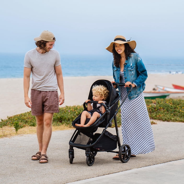 Mompush Wiz 2-in-1 Baby Stroller, Bassinet Mode, Reversible Seat 