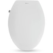 Bidet Toilet Seat – Elongated, Manual, Non-Electric with Dual Spray Nozzle, Side Control Knob, Soft Close Lid, Bidet Attachment for Toilet
