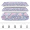 thumbnail image 2 of HAHDAXIA Mermaid Print Bedding Solid Comforter Set for All Seasons,3 Pieces(1 Comforter+2 Pillowcases),Soft Microfiber Bedding Set Queen(90"x90"), 2 of 7