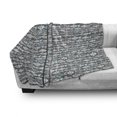 thumbnail image 3 of Fish Soft Flannel Fleece Throw Blanket, Abstract Fishing Theme Watercolor Style Silhouette Species, Cozy Plush for Indoor and Outdoor Use, 50" x 70", Grey White and Baby Blue, by Ambesonne, 3 of 6