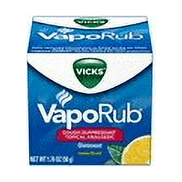 Vicks VapoRub 4 Pack - Cold Suppressant, Lemon Scented Cough