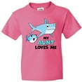 thumbnail image 3 of Inktastic My Aunt Loves Me with Cute Sharks Youth T-Shirt, 3 of 5