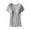 Gray, variant on Leesechin Maternity Shirts Pregnant Womens Nursing Color Round Neck Short Sleeve Round Neck Breastfeeding Blouse