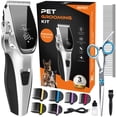 thumbnail image 1 of Kit de peluquería canina OCPEET de bajo ruido, inalámbrico, 4 en 1, cortapelos, 1 of 8