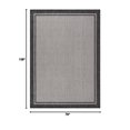 thumbnail image 2 of Indoor Outdoor Rug  6x9 Bordered Gray Modern Area Rugs For And Patios Kitchen Hallway Mats Washable Porch Deck Outside Carpet (bordered Grey 6 X 9), 2 of 9