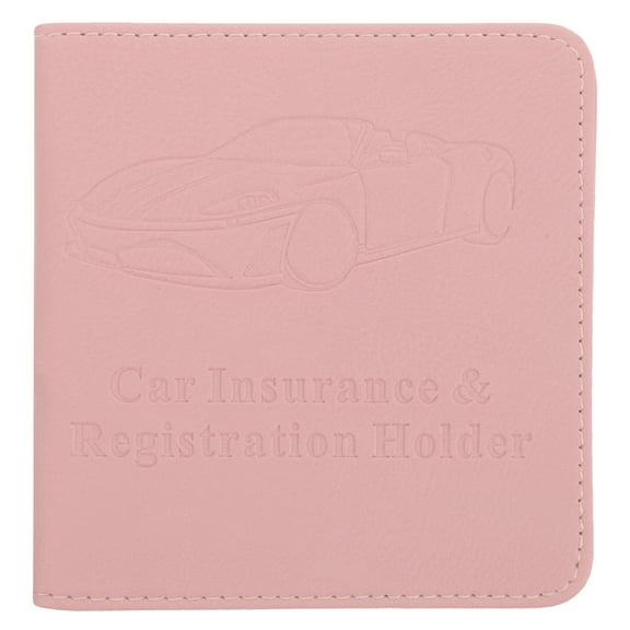 Leather Car Registration and Insurance Holder Vehicle Document Holder for Cards