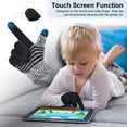 thumbnail image 4 of Vbiger 3 Pair/Set Kids Winter Gloves Thickened Touch Screen Gloves Cold Weather Gloves with Reflective Designs- Ideal Gift, 10-12 Years, 4 of 6